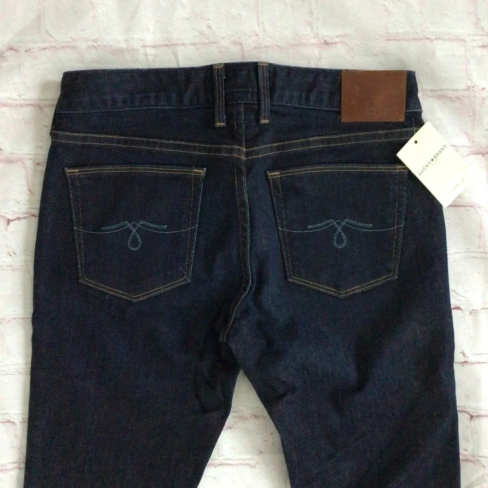 Lucky Brand Lolita Boot Dark Wash Denim Blue Jeans - Size 00 24/34 Long - Picture 10 of 11